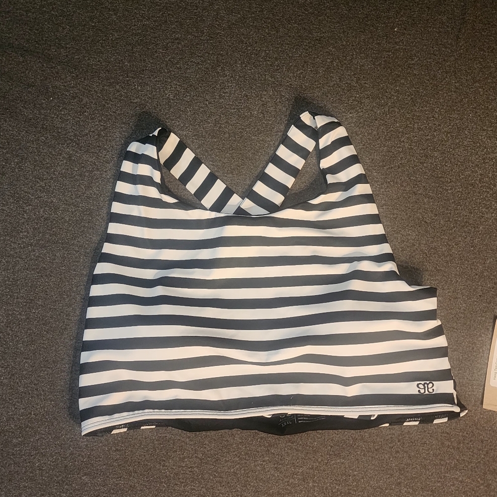 NWT Albion Black and White Striped Bikini